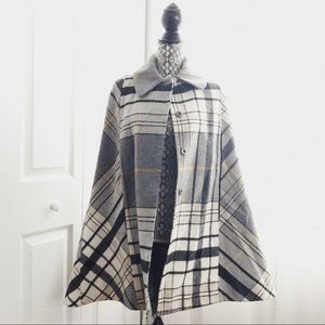 ASOS plaid cape